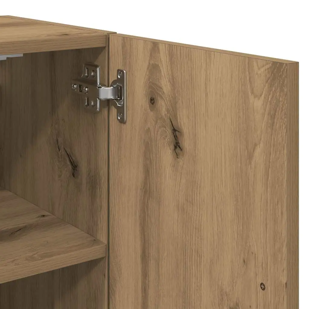 Wall Cabinet Storage Engineered Wood Brown 60x31x60 cm
