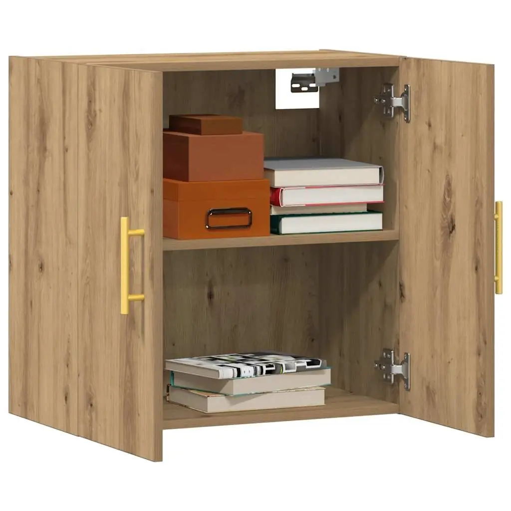 Wall Cabinet Storage Engineered Wood Brown 60x31x60 cm