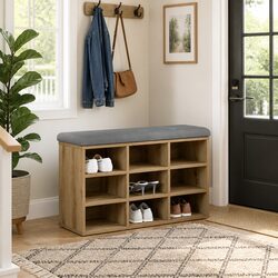 Practical Shoe Storage Bench for Entryways and Living Rooms
