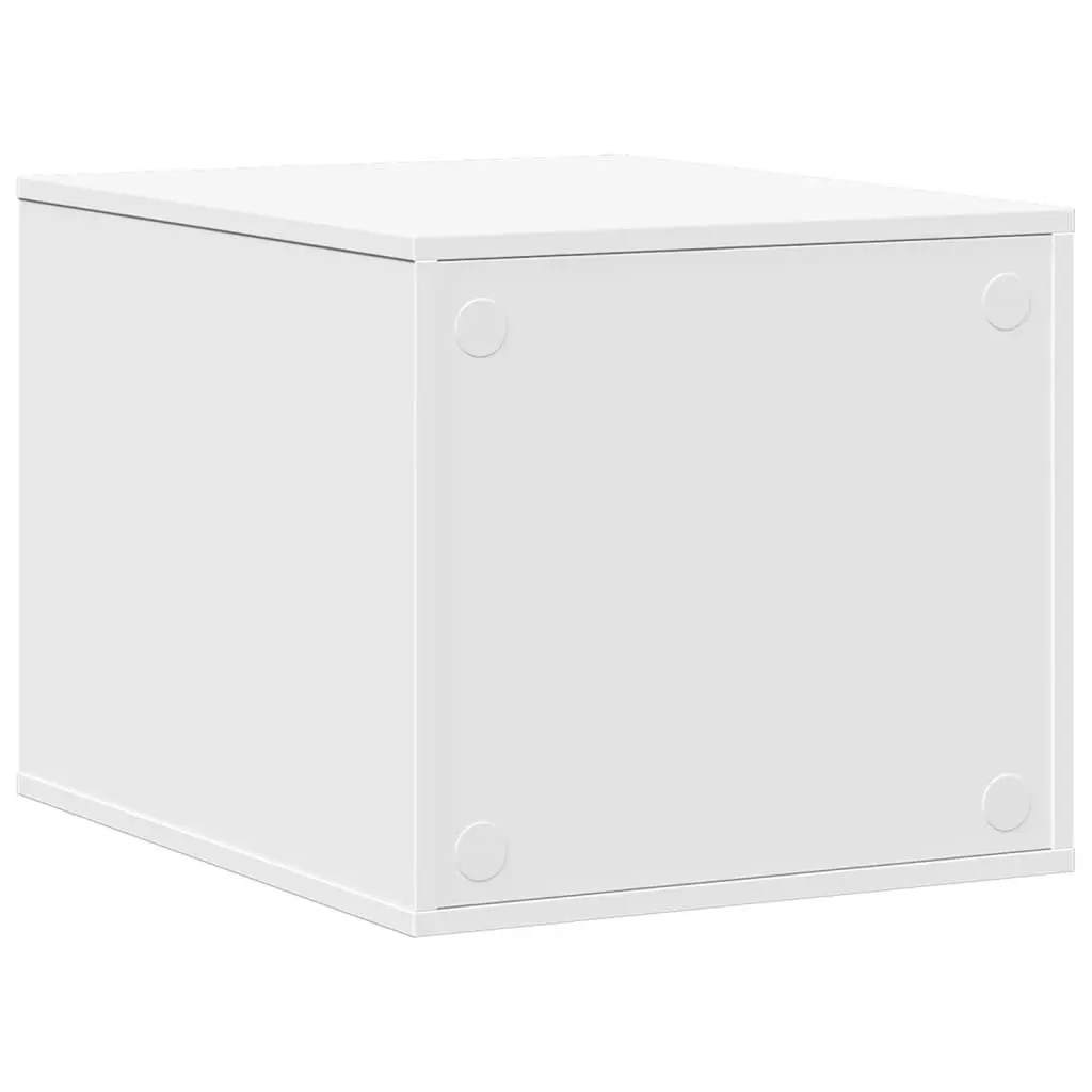 Cat Litter Box Enclosure Furniture White 47x59x42cm Hide Storage Cabinet