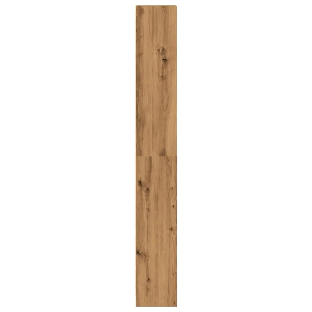 Open Shelving Bookcase Engineered Wood Brown Storage Unit 40W x 24D x 176H cm Suitable for Home Office and Living Spaces