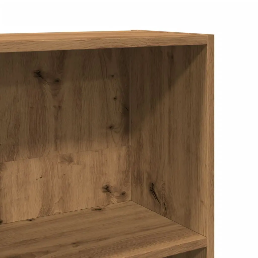 Open Shelving Bookcase Engineered Wood Brown Storage Unit 40W x 24D x 176H cm Suitable for Home Office and Living Spaces
