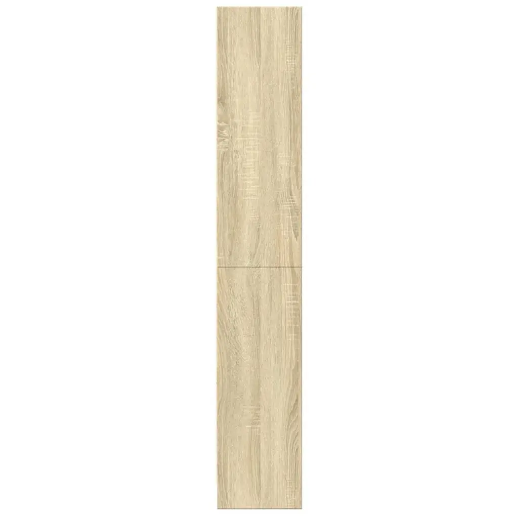 Bookcase Engineered Wood 60W x 24D x 143H cm Brown Open Compartment Storage Unit