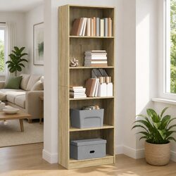 Versatile Sonoma Oak Bookcase Fits Perfectly in Any Room