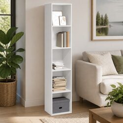 Versatile White Bookcase 40x30x189 cm for Any Room