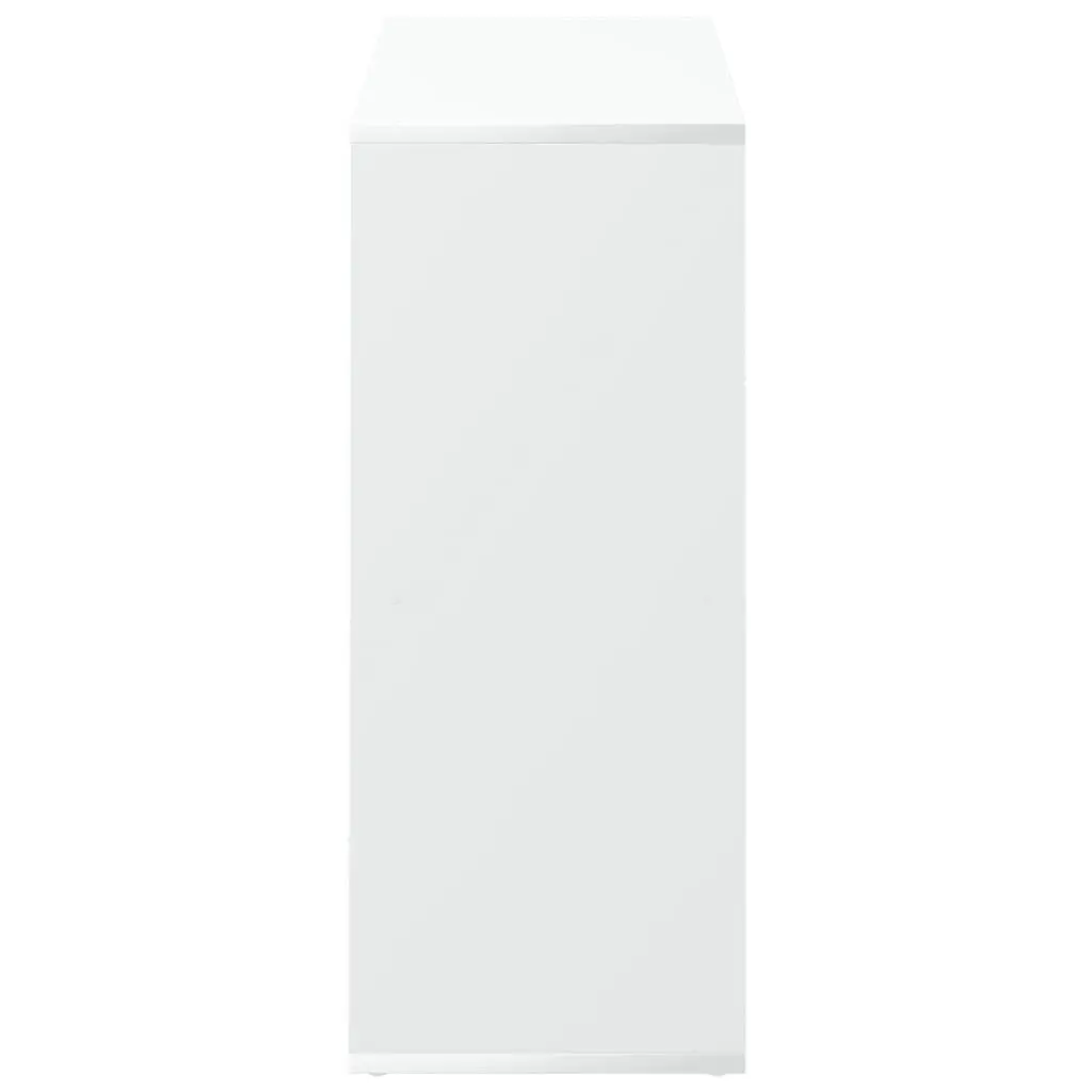 Room Divider Bookcase Engineered Wood 69.5x29x69.5 cm White Cube Storage Shelving Unit