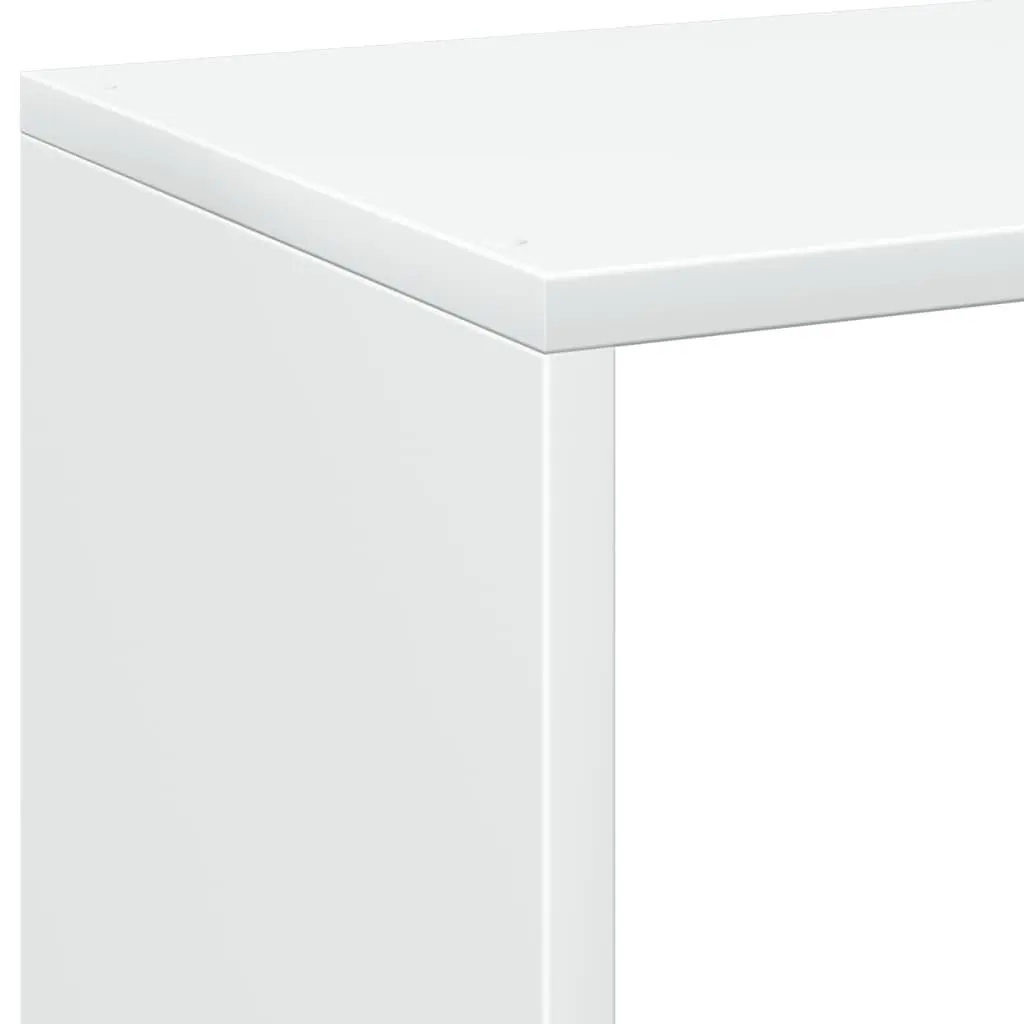 Room Divider Bookcase Engineered Wood 69.5x29x69.5 cm White Cube Storage Shelving Unit