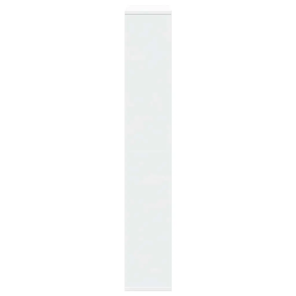 Bookcase Engineered Wood 72x20x120.5 cm White Shelving Unit Storage Display