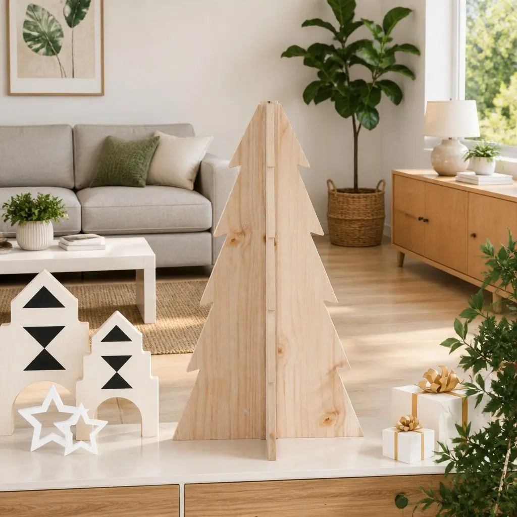 Wooden Christmas Tree Decoration 69.5cm