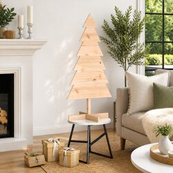 Sturdy and Stylish 120cm Wooden Christmas Tree