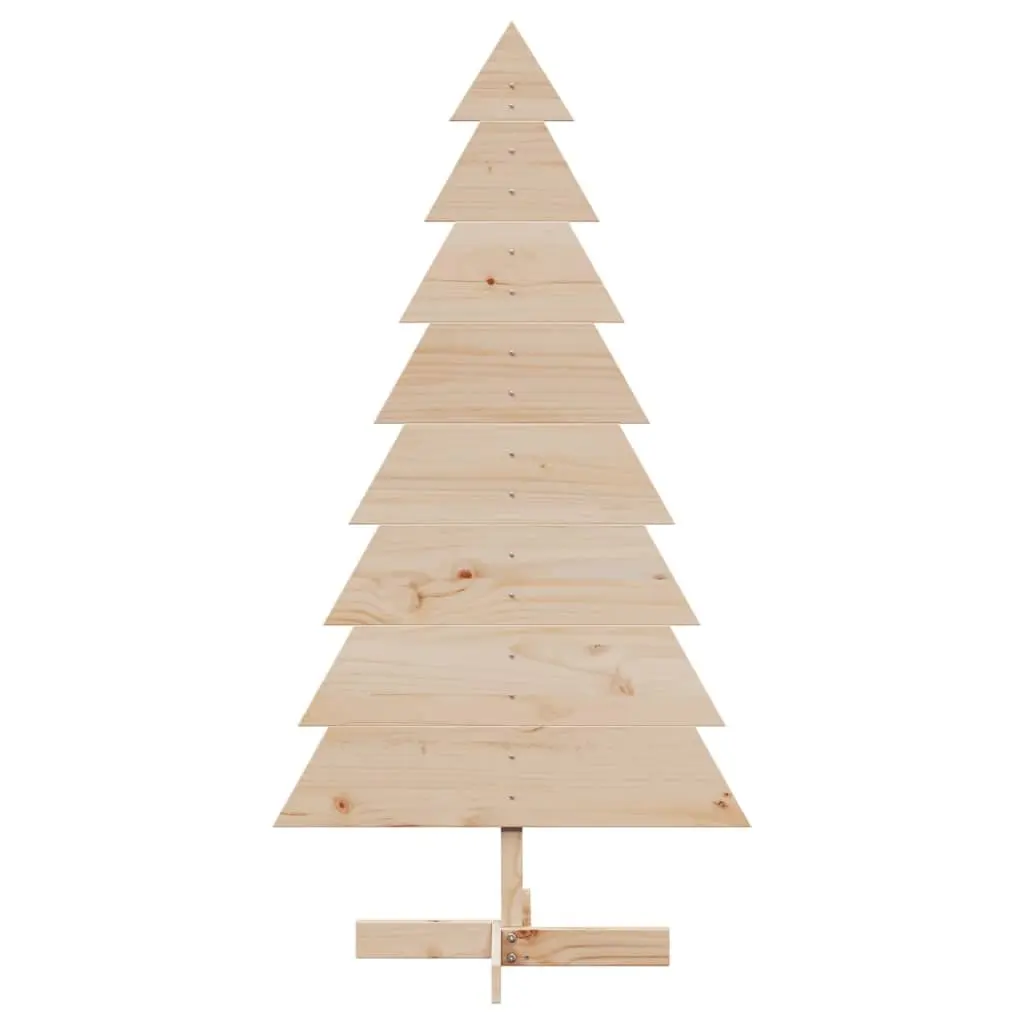 Pine Wooden Christmas Tree Decoration 150cm Rustic Solid Brown