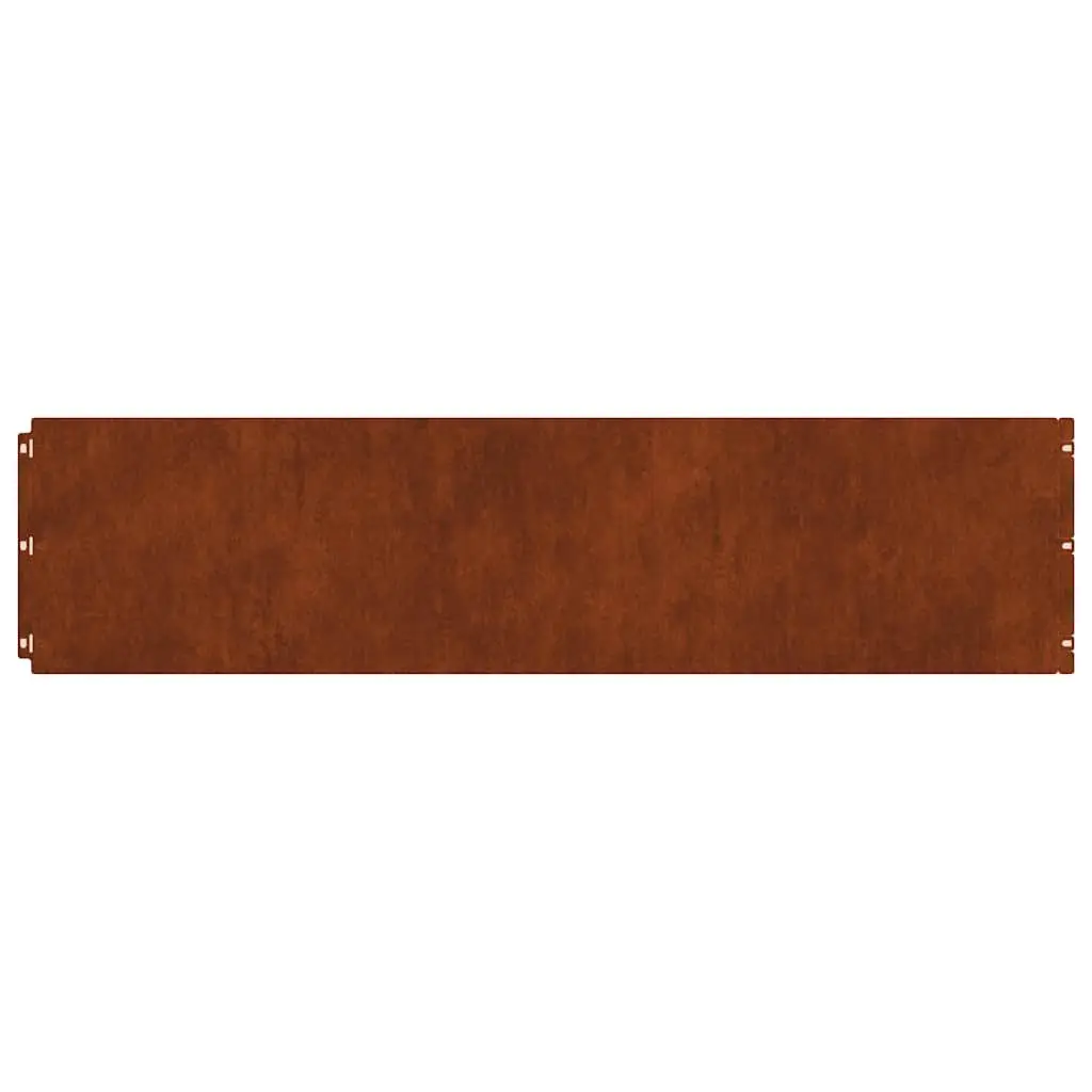 Lawn Edging Borders Flexible Brown Weathering Steel 25x103cm 20 Piece Set
