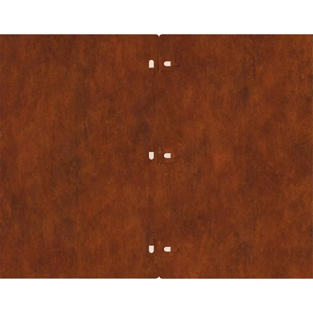 Lawn Edging Borders Flexible Brown Weathering Steel 25x103cm 20 Piece Set