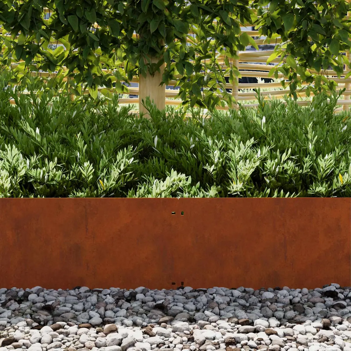 Garden Lawn Edging Border Steel Weathering 20x103cm Rusty Flexible 30 Piece