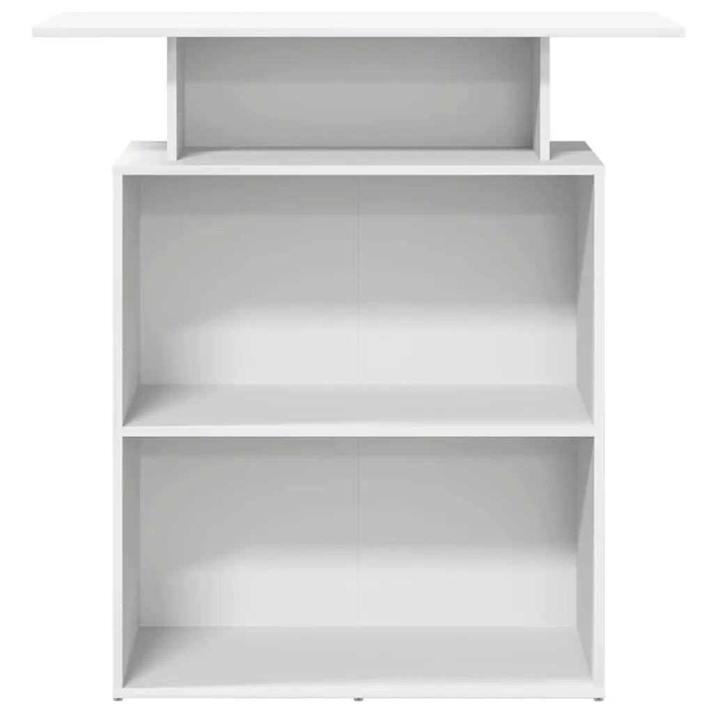 White Reception Desk for Offices 100x40x104 cm