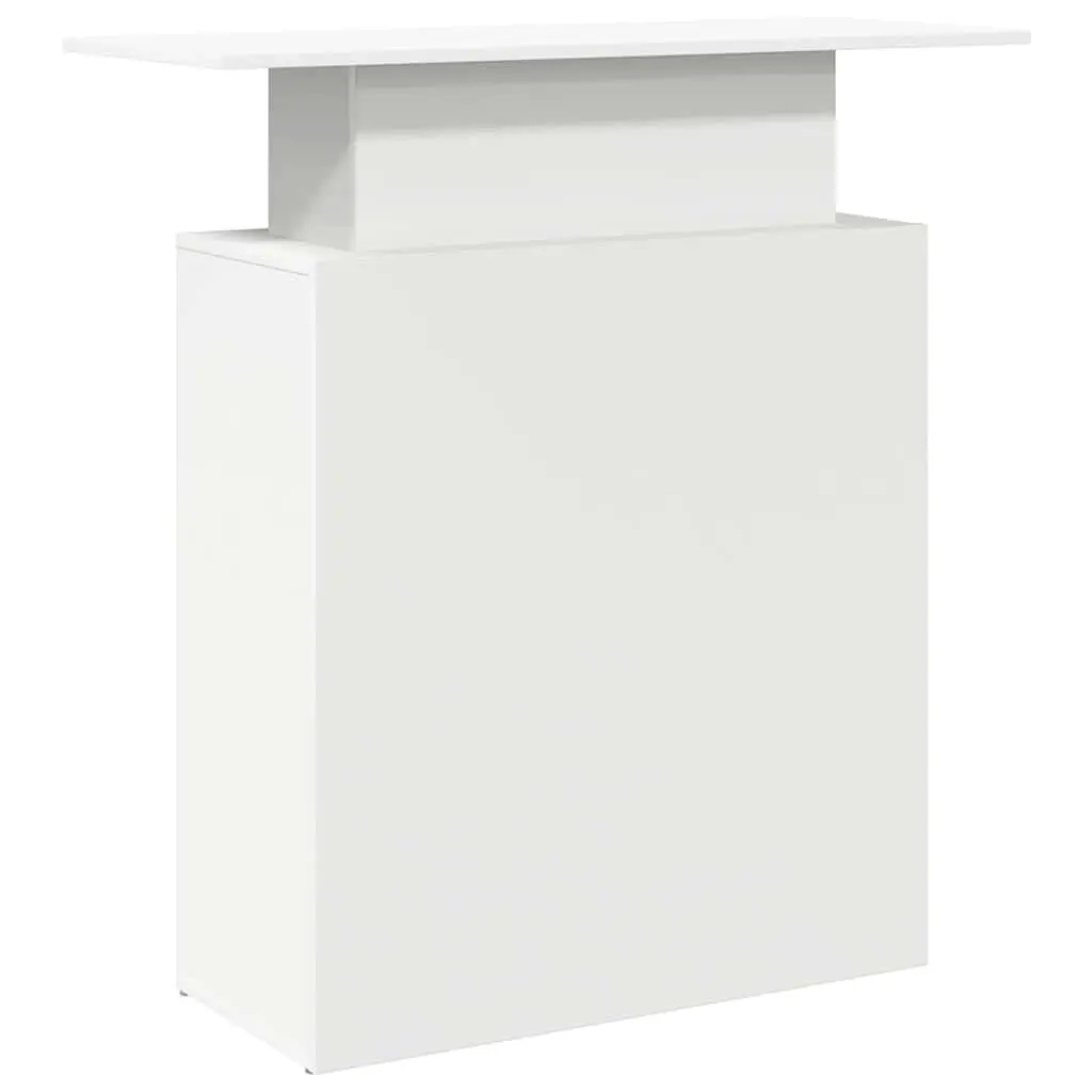 White Reception Desk for Offices 100x40x104 cm