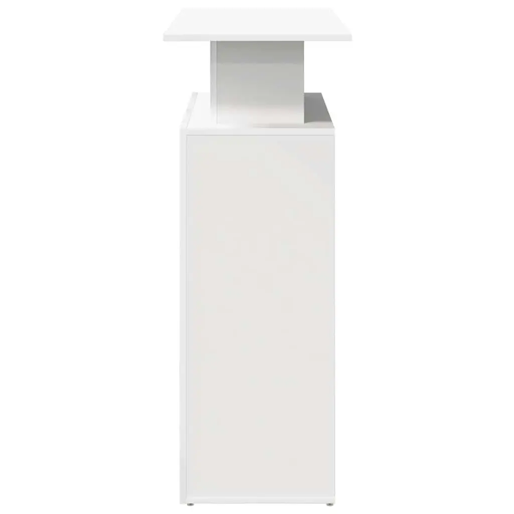 White Reception Desk for Offices 100x40x104 cm