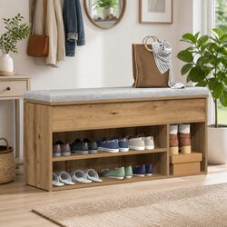 Versatile Shoe Bench for Organizing Footwear at Home 102x30.5x45cm