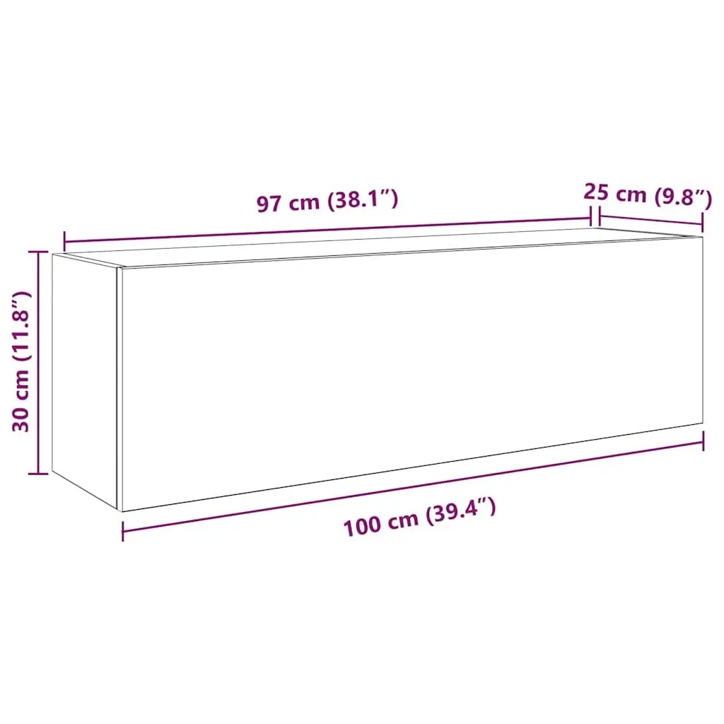 Bathroom Cabinet Engineered Wood 100x25x30 cm White Storage Unit
