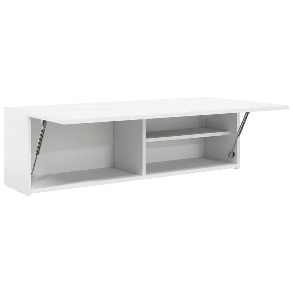 Bathroom Cabinet Engineered Wood 100x25x30 cm White Storage Unit