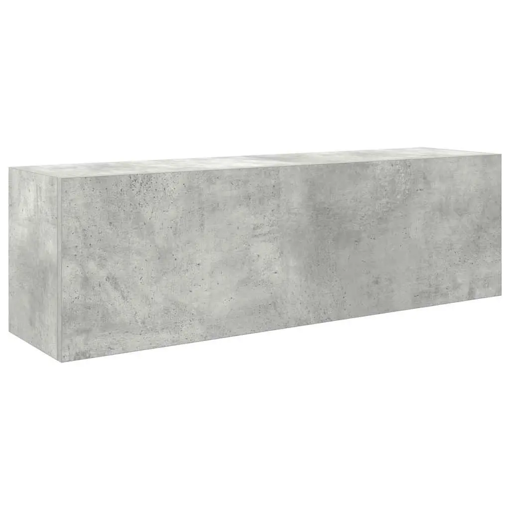 Bathroom Cabinet Engineered Wood Grey 100x25x30 cm Wall-mounted Storage Unit