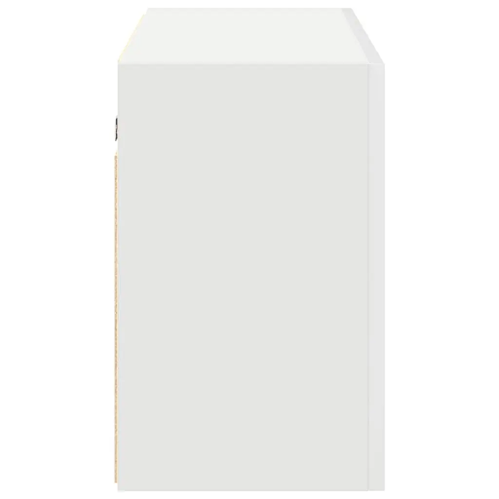 Bathroom Wall Cabinet White Engineered Wood Storage Vanity Unit 100x25x40cm