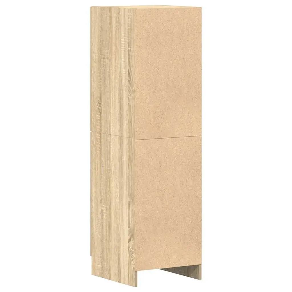 Kitchen Cabinet Storage Unit Engineered Wood Brown 38x41.5x131.5cm Sonoma Oak