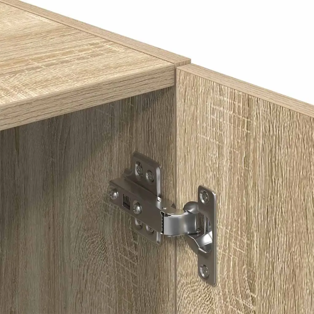 Kitchen Cabinet Storage Unit Engineered Wood Brown 38x41.5x131.5cm Sonoma Oak