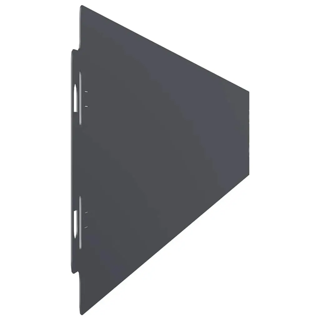 Lawn Edging Cold-Rolled Steel 10 Pieces Flexible Edgers Anthracite