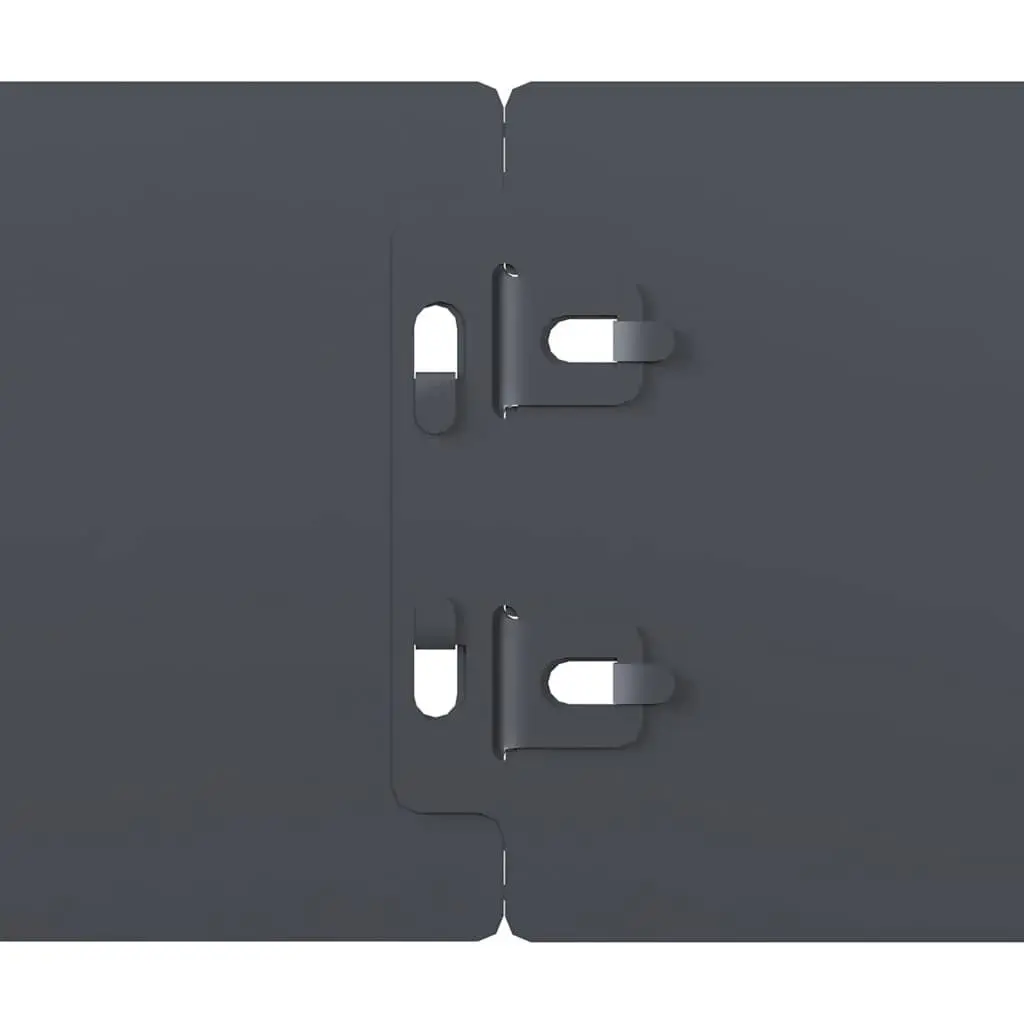 Lawn Edging Cold-Rolled Steel 10 Pieces Flexible Edgers Anthracite