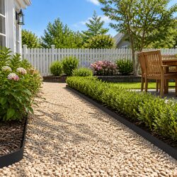 Practical Garden Edging Solution - 50 Steel Strips