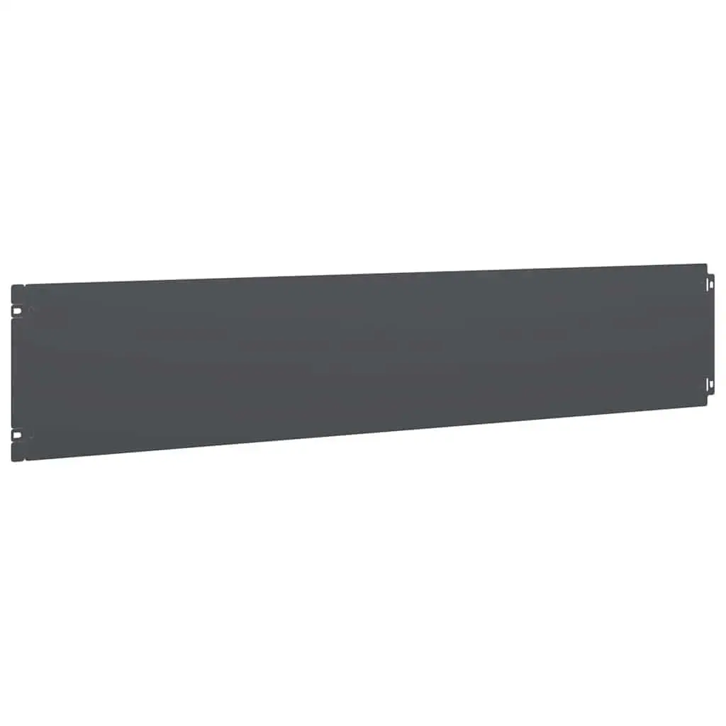 Garden Edging Flexible Anthracite Steel 10 Pieces 20x103cm for Landscaping and Lawn Boundaries
