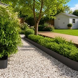 Practical Lawn Edging: 30 Flexible Steel Segments 20x103cm