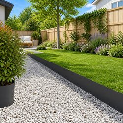 Practical Lawn Edging – 20 Black Sections for Your Garden