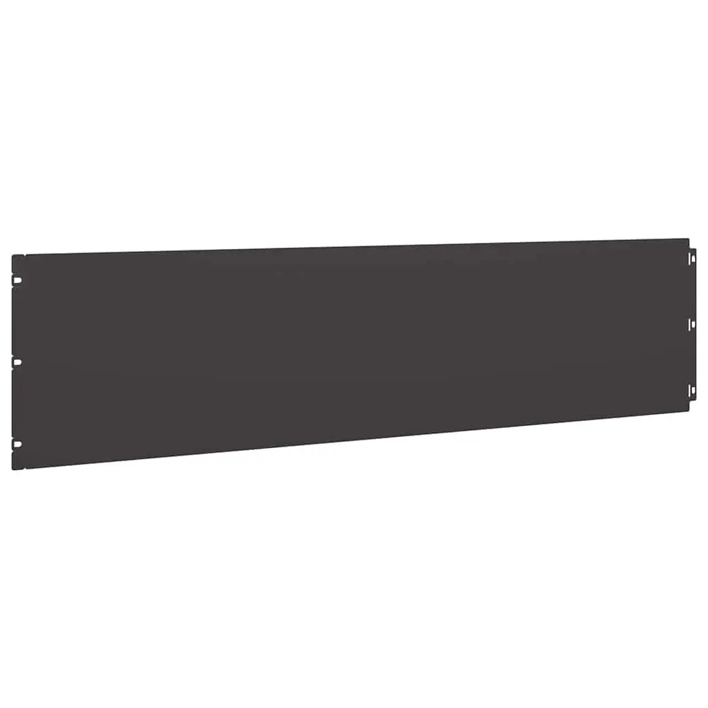 Lawn Edging Flexible Black Cold-Rolled Steel 25x103cm Garden Border 20 Pieces