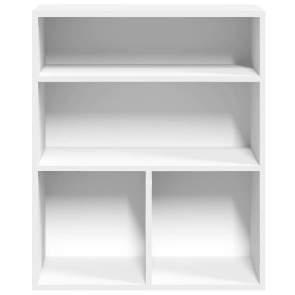 Book Shelf Engineered Wood 60x30x71.5 cm White Storage Cabinet Organiser Home