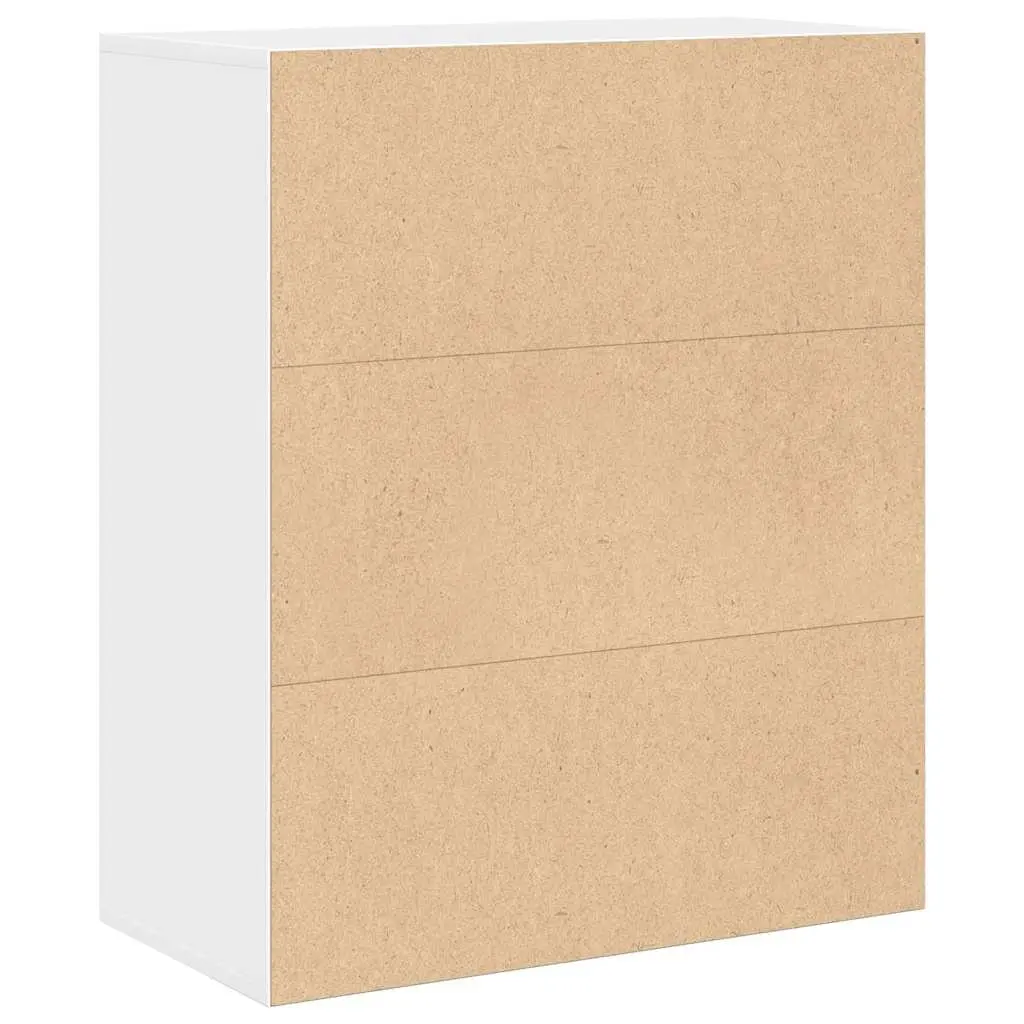 Book Shelf Engineered Wood 60x30x71.5 cm White Storage Cabinet Organiser Home