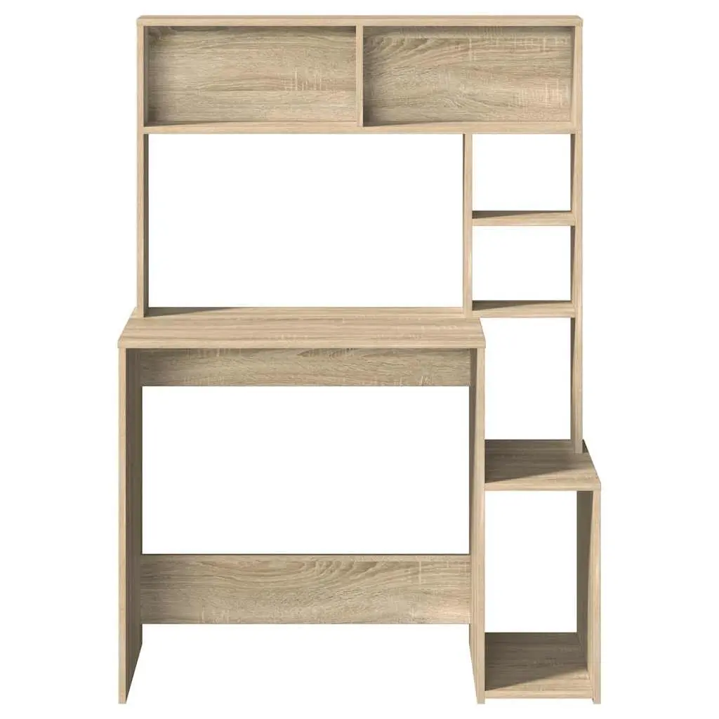 Desk with Open Shelves for Home or Office