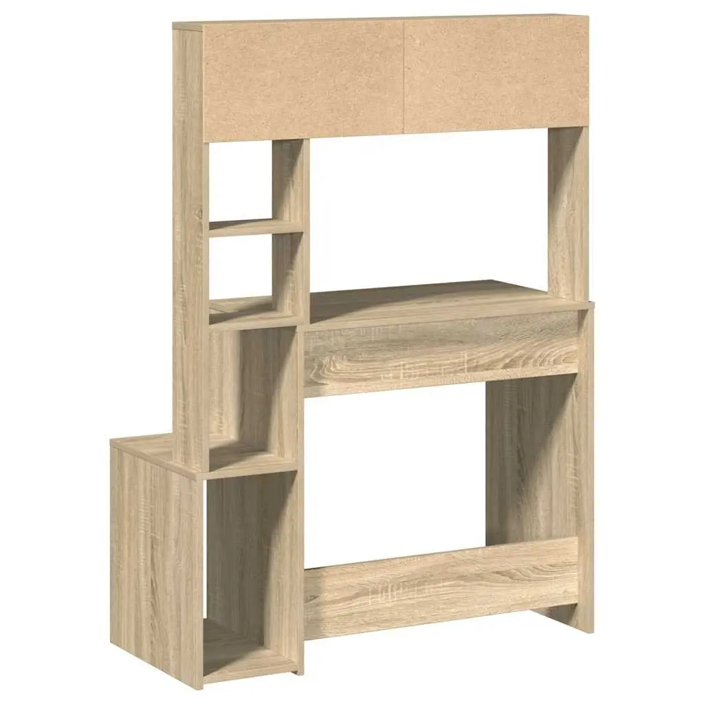 Desk with Open Shelves for Home or Office
