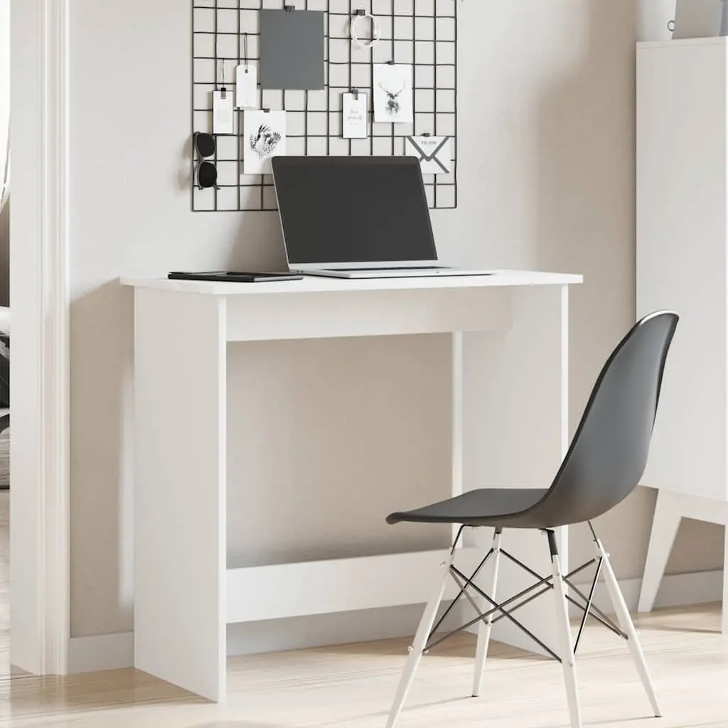 White Writing Desk for Home 80x40x75 cm