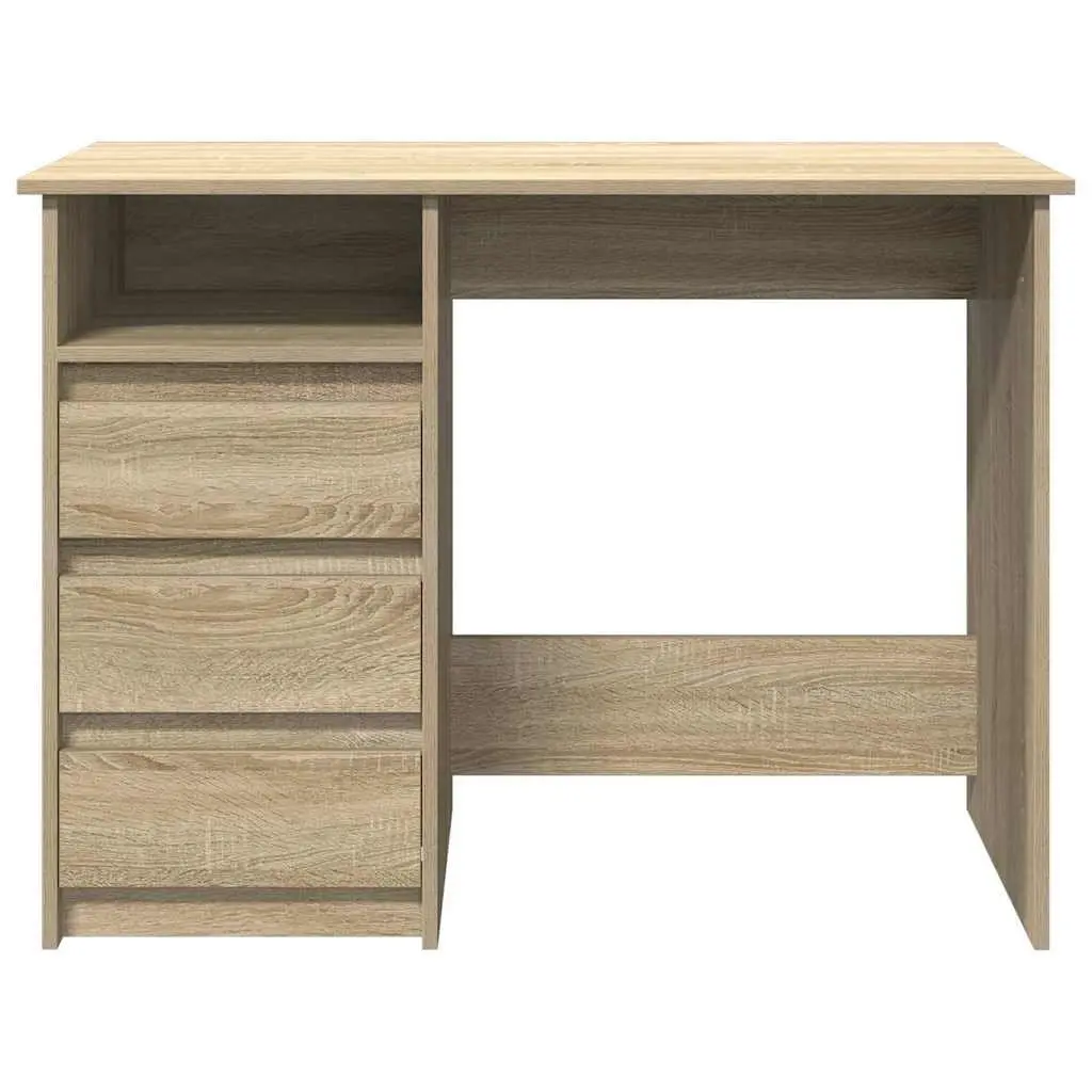 Writing Desk Engineered Wood 102cm x 50cm x 75cm Brown Sonoma Oak