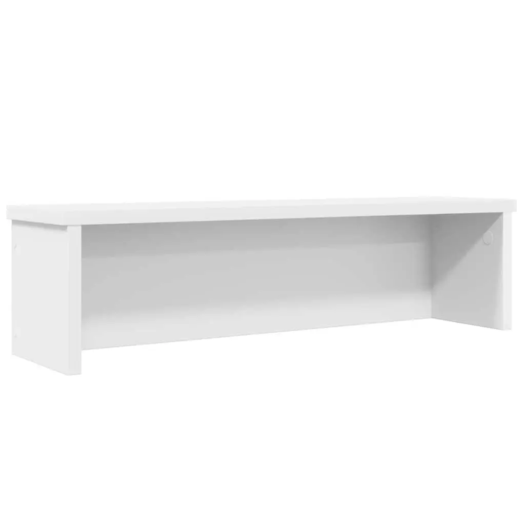 Stackable Kitchen Storage Rack White 50x15x16cm 2 Piece Organiser for Countertop and Cabinet
