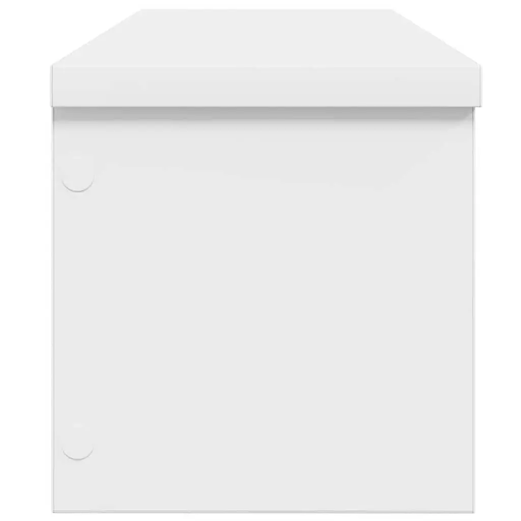 Stackable Kitchen Storage Rack White 50x15x16cm 2 Piece Organiser for Countertop and Cabinet