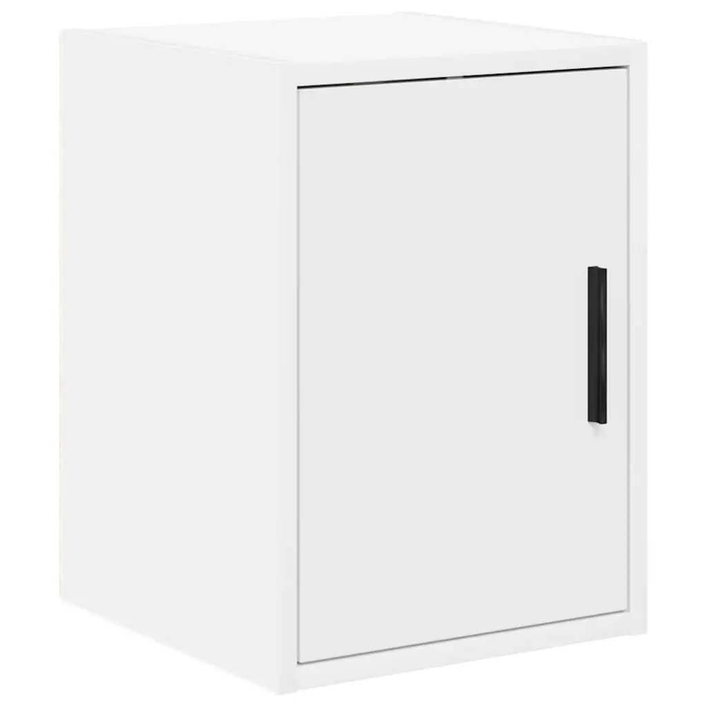 Wall-mounted Cabinet Engineered Wood White Storage Cupboard Tool Organiser