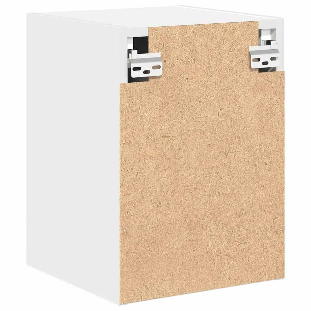 Wall-mounted Cabinet Engineered Wood White Storage Cupboard Tool Organiser