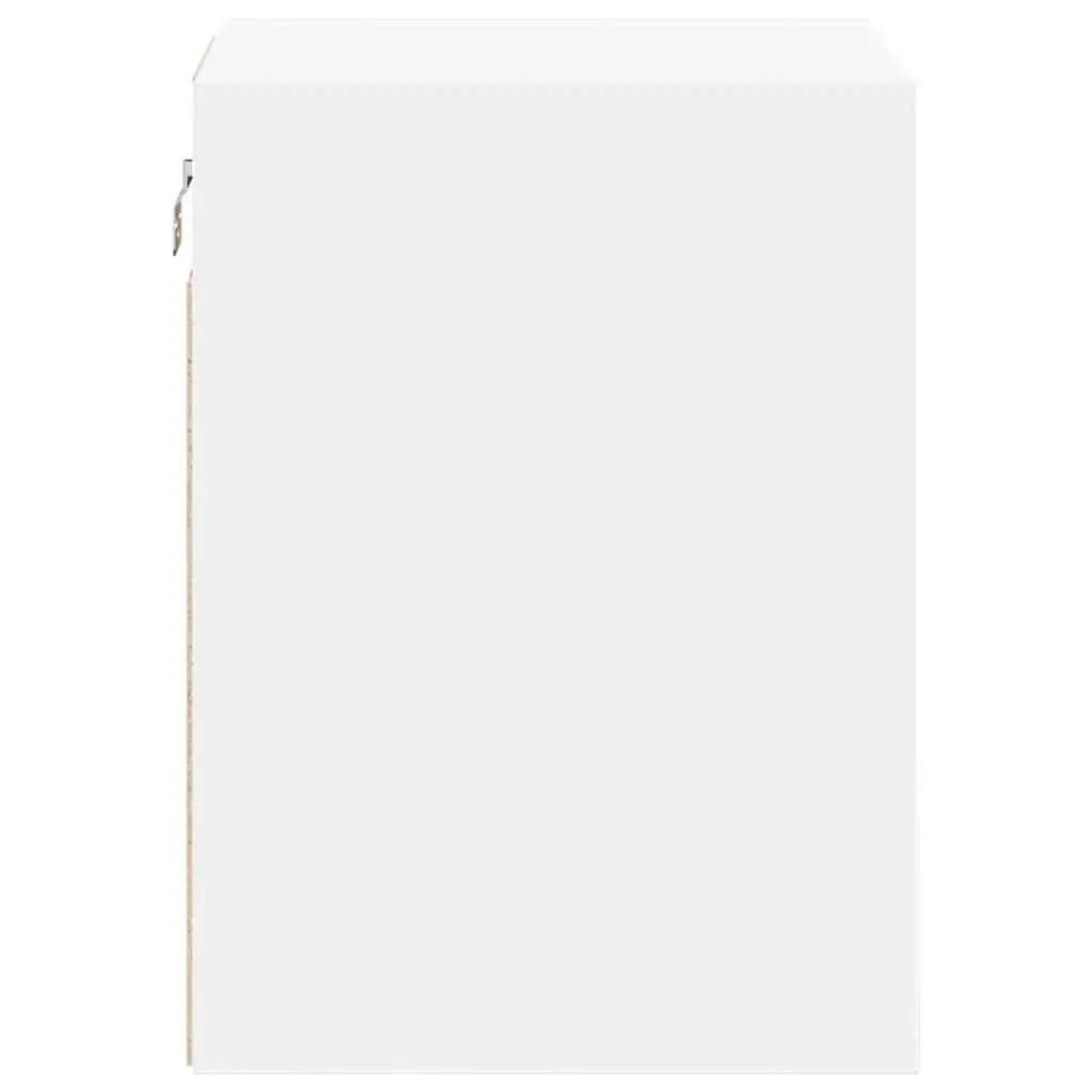 Wall-mounted Cabinet Engineered Wood White Storage Cupboard Tool Organiser