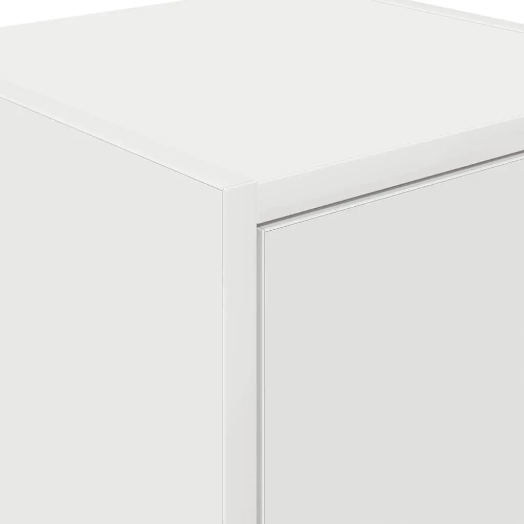 Wall-mounted Cabinet Engineered Wood White Storage Cupboard Tool Organiser