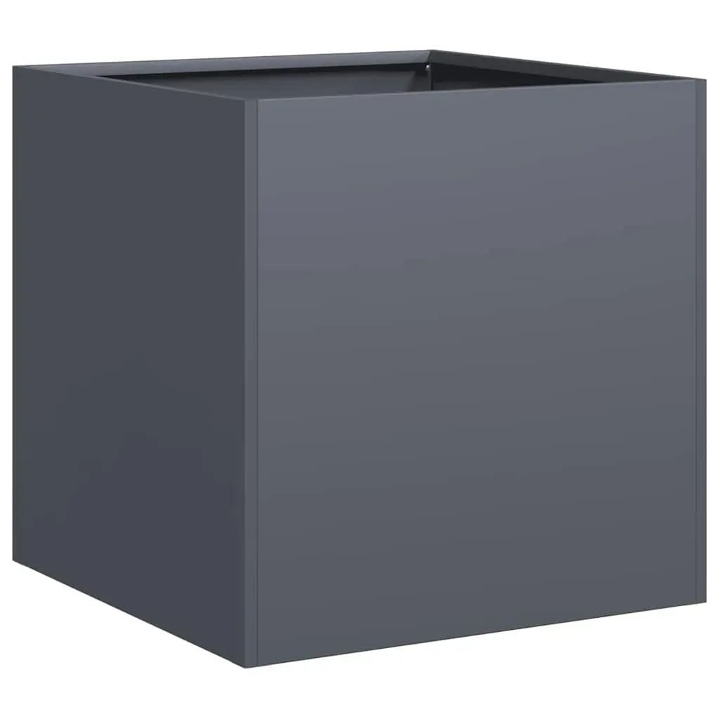 Cold-rolled Steel Planter Box Anthracite 40x40x40 cm Raised Garden Bed Outdoor