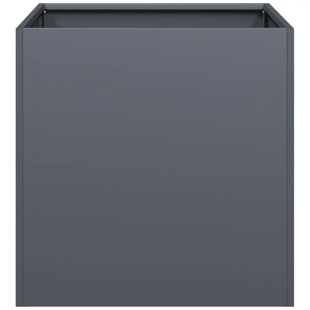 Cold-rolled Steel Planter Box Anthracite 40x40x40 cm Raised Garden Bed Outdoor