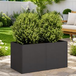 Practical Black Raised Bed Planter 80x40x40 cm for Your Garden